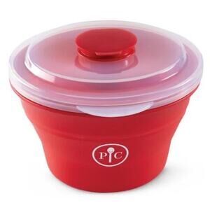 Pampered Chef Family-Size Microwave Popcorn Maker Red Popper New Sealed 1457